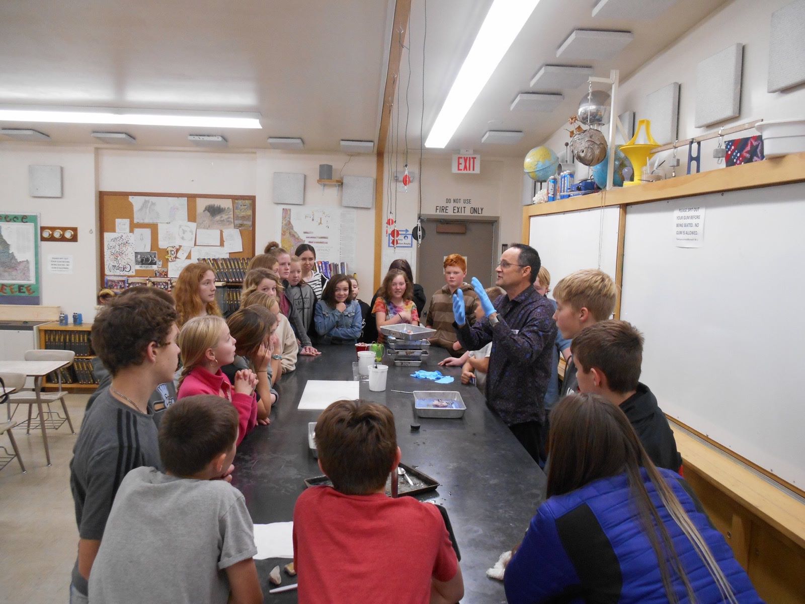 Dissecting a cow's eyeball
